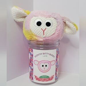 Scentsy Bitty Buddy Lamb Plush - Scented Rainbow Sherbet